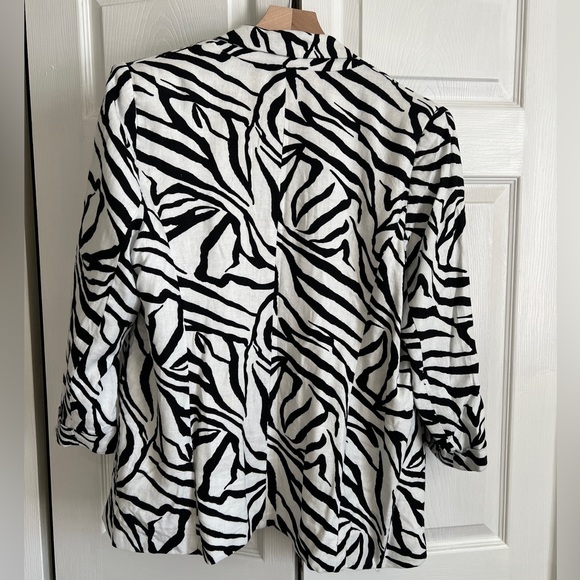 Rachel Zoe Zebra Blazer Size XL - Picture 2 of 2